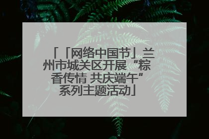 「网络中国节」兰州市城关区开展“粽香传情 共庆端午”系列主题活动