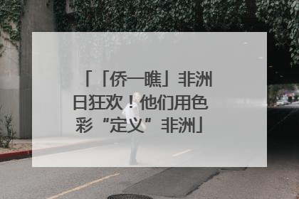「侨一瞧」非洲日狂欢！他们用色彩“定义”非洲