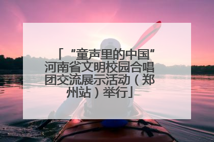 “童声里的中国”河南省文明校园合唱团交流展示活动（郑州站）举行
