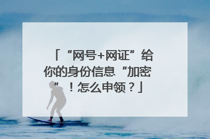 “网号+网证”给你的身份信息“加密”！怎么申领？