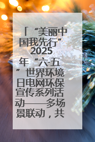 “美丽中国我先行” 2025年“六·五”世界环境日电网环保宣传系列活动——多场景联动，共筑生态发展新图景
