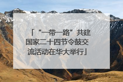 “一带一路”共建国家二十四节令鼓交流活动在华大举行