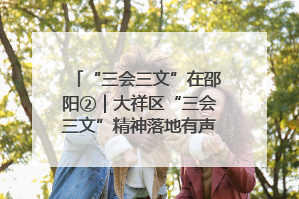 “三会三文”在邵阳②｜大祥区“三会三文”精神落地有声 以实干实绩助力区域高质量发展