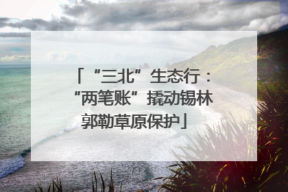 “三北”生态行：“两笔账”撬动锡林郭勒草原保护