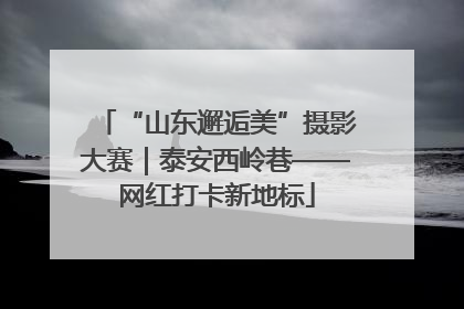 “山东邂逅美”摄影大赛｜泰安西岭巷——网红打卡新地标