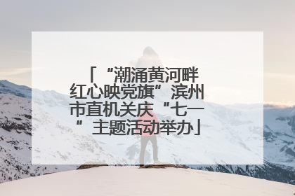 “潮涌黄河畔 红心映党旗”滨州市直机关庆“七一”主题活动举办
