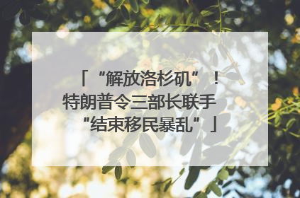 “解放洛杉矶”！特朗普令三部长联手“结束移民暴乱”
