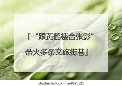 “跟黄鹤楼合张影”带火多条文旅街巷