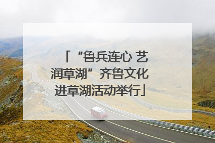 “鲁兵连心 艺润草湖”齐鲁文化进草湖活动举行