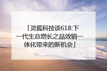 灵狐科技谈618:下一代生意增长之品效销一体化带来的新机会