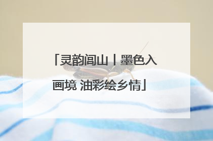 灵韵闾山丨墨色入画境 油彩绘乡情