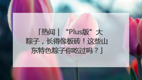 热闻｜“Plus版”大粽子，长得像板砖！这些山东特色粽子你吃过吗？
