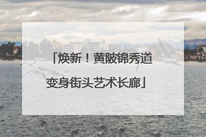 焕新!黄陂锦秀道变身街头艺术长廊