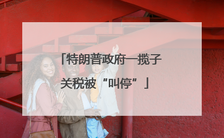 特朗普政府一揽子关税被“叫停”