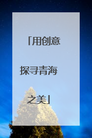 用创意探寻青海之美