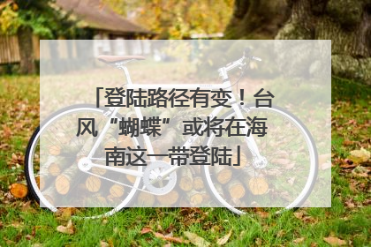 登陆路径有变！台风“蝴蝶”或将在海南这一带登陆