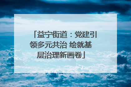 益宁街道：党建引领多元共治 绘就基层治理新画卷