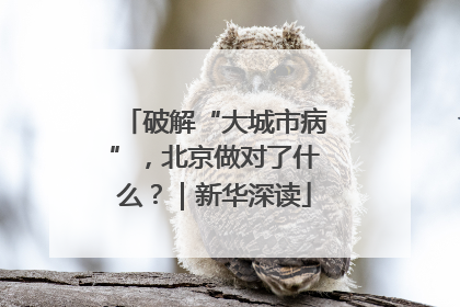 破解“大城市病”，北京做对了什么？｜新华深读