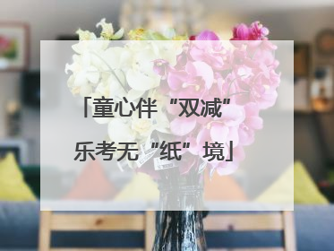 童心伴“双减” 乐考无“纸”境