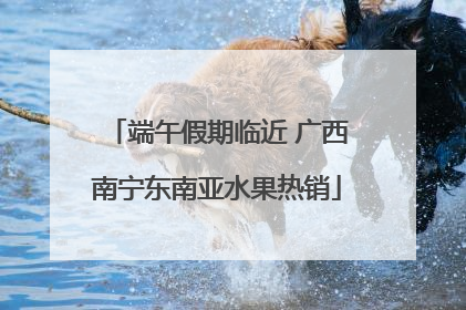端午假期临近 广西南宁东南亚水果热销