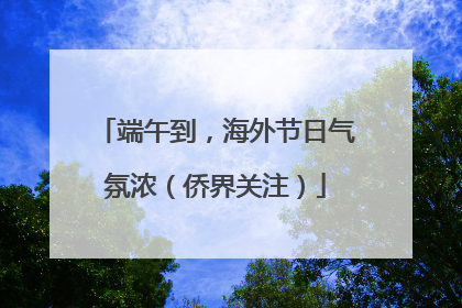 端午到，海外节日气氛浓（侨界关注）