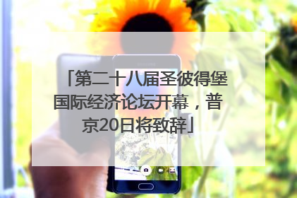 第二十八届圣彼得堡国际经济论坛开幕，普京20日将致辞