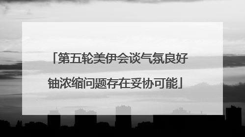 第五轮美伊会谈气氛良好 铀浓缩问题存在妥协可能