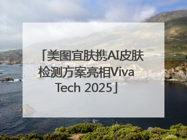 美图宜肤携AI皮肤检测方案亮相VivaTech 2025