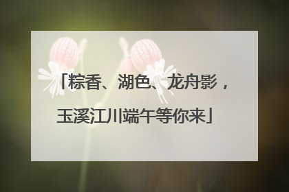 粽香、湖色、龙舟影，玉溪江川端午等你来