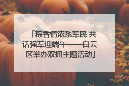 粽香情浓系军民 共话强军迎端午——白云区举办双拥主题活动