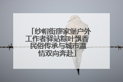 纱帽街廖家堡户外工作者驿站粽叶飘香 民俗传承与城市温情双向奔赴