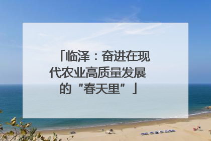 临泽：奋进在现代农业高质量发展的“春天里”
