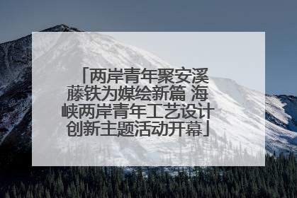 两岸青年聚安溪 藤铁为媒绘新篇 海峡两岸青年工艺设计创新主题活动开幕