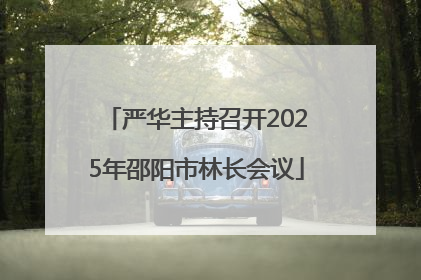严华主持召开2025年邵阳市林长会议