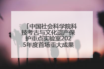中国社会科学院科技考古与文化遗产保护重点实验室2025年度首场重大成果发布会在京举行