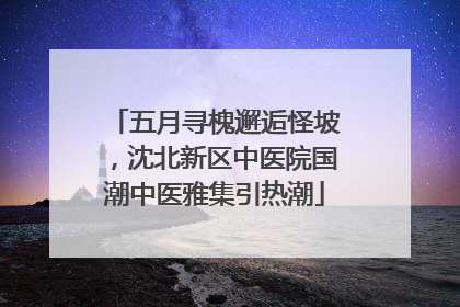 五月寻槐邂逅怪坡，沈北新区中医院国潮中医雅集引热潮