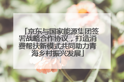 京东与国家能源集团签署战略合作协议，打造消费帮扶新模式共同助力青海乡村振兴发展