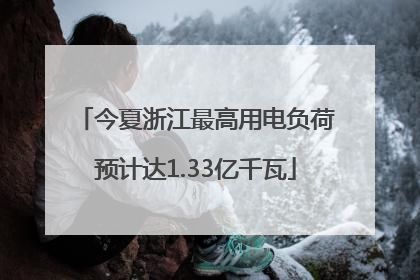 今夏浙江最高用电负荷预计达1.33亿千瓦