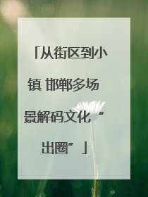 从街区到小镇 邯郸多场景解码文化“出圈”