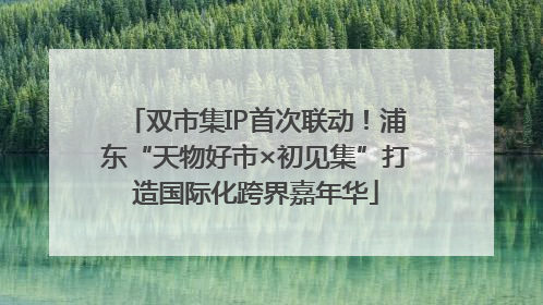 双市集IP首次联动！浦东“天物好市×初见集”打造国际化跨界嘉年华