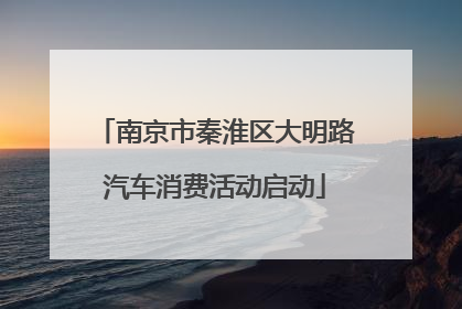 南京市秦淮区大明路汽车消费活动启动
