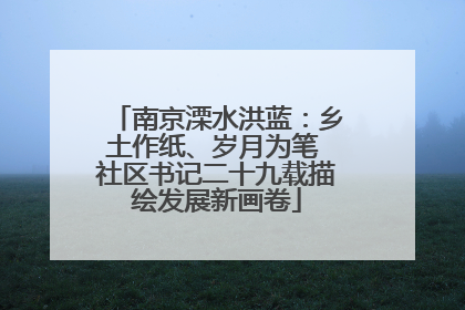 南京溧水洪蓝：乡土作纸、岁月为笔 社区书记二十九载描绘发展新画卷