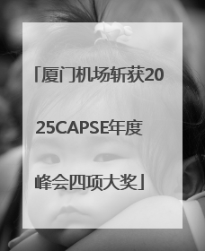 厦门机场斩获2025CAPSE年度峰会四项大奖