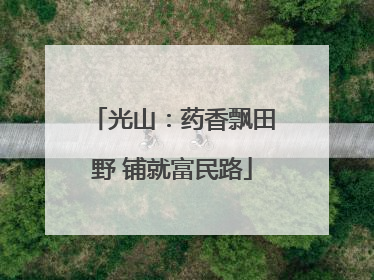 光山：药香飘田野 铺就富民路