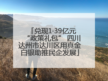 兑现1·39亿元“政策礼包” 四川达州市达川区用真金白银助推民企发展