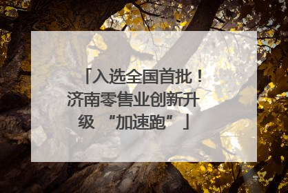 入选全国首批！济南零售业创新升级 “加速跑”
