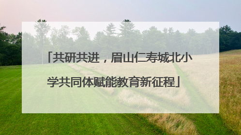 共研共进，眉山仁寿城北小学共同体赋能教育新征程