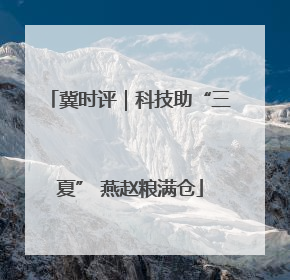 冀时评｜科技助“三夏” 燕赵粮满仓