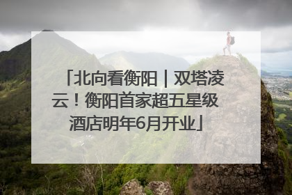 北向看衡阳｜双塔凌云！衡阳首家超五星级酒店明年6月开业