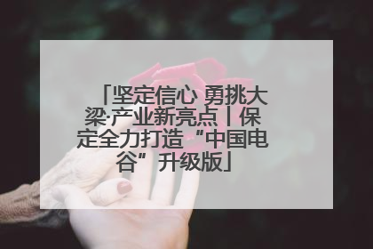 坚定信心 勇挑大梁·产业新亮点丨保定全力打造“中国电谷”升级版